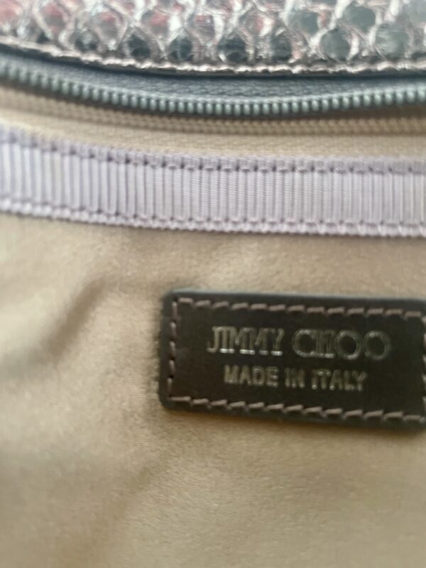 JIMMY CHOO CLUTCH PEWTER - Image 9