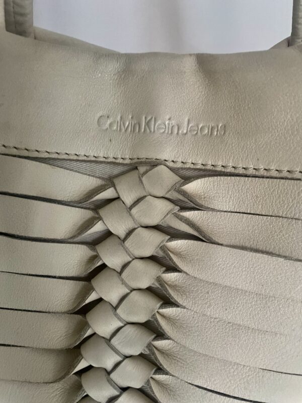 CALVIN KLEIN VINTAGE LEATHER TOTE / HOBO - Image 2