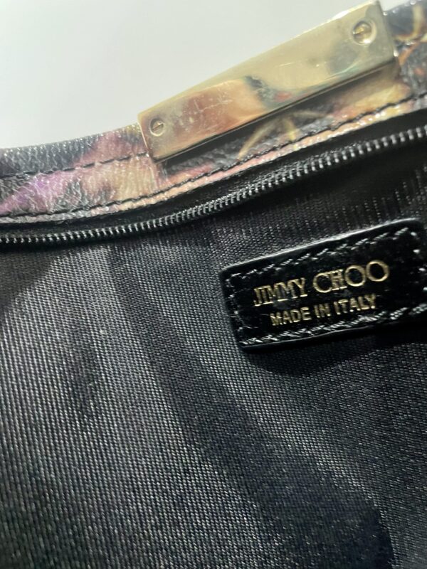 JIMMY CHOO PRINTED CANVASS ZULU CLUTCH - Image 5