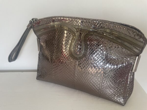 JIMMY CHOO CLUTCH PEWTER - Image 2