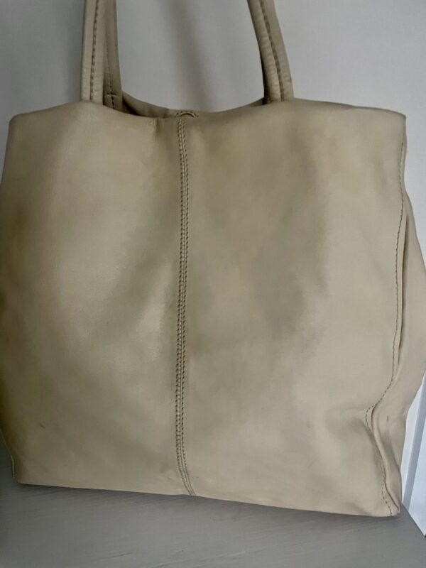 CALVIN KLEIN VINTAGE LEATHER TOTE / HOBO - Image 5