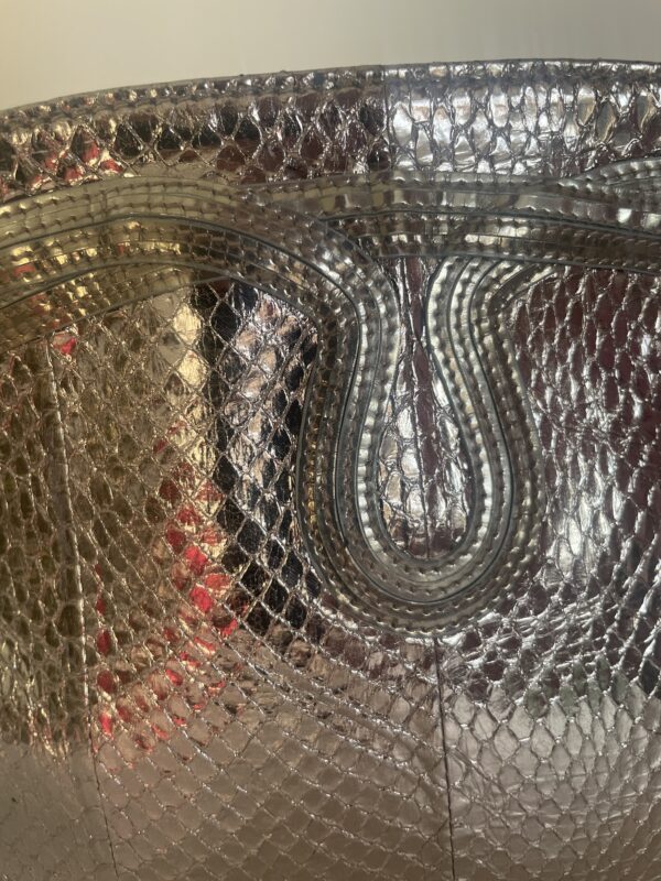 JIMMY CHOO CLUTCH PEWTER