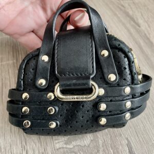 MINI JIMMY CHOO LEATHER KEY / CARD BAG/ PURSE