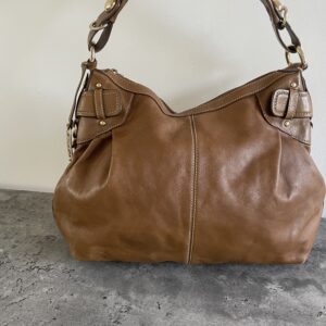 VINTAGE DKNY LEATHER TAN BAG