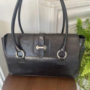 VINTAGE BLACK LEATHER MULBERRY BAG