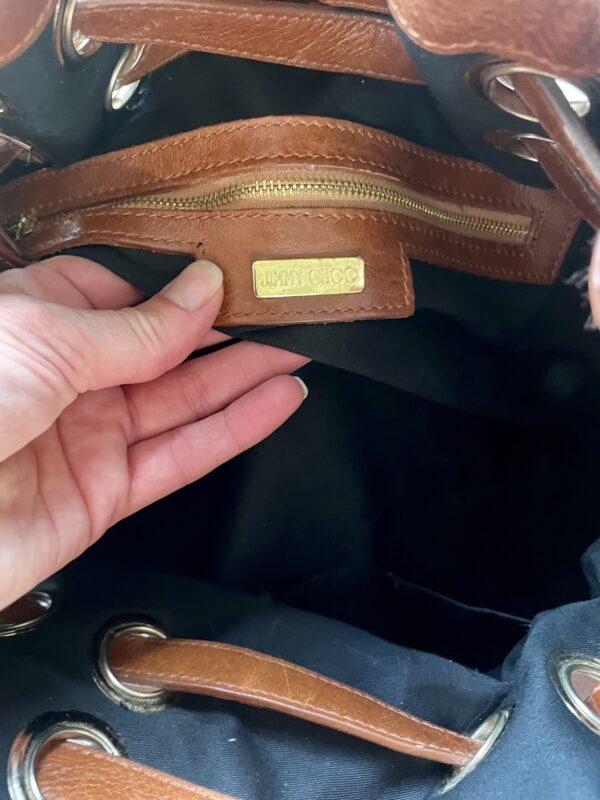 VINTAGE JIMMY CHOO RAMONA LARGE TAN BAG - Image 7