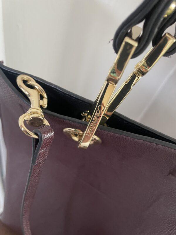 STUNNING CALVIN KLEIN BURGUNDY BAG - Image 3