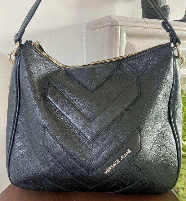 VERSACE JEANS BLACK SHOULDER BAG