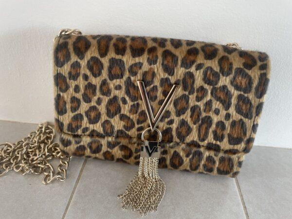 VALENTINO CROSS BODY BAG - FAUX LEOPARD FUR