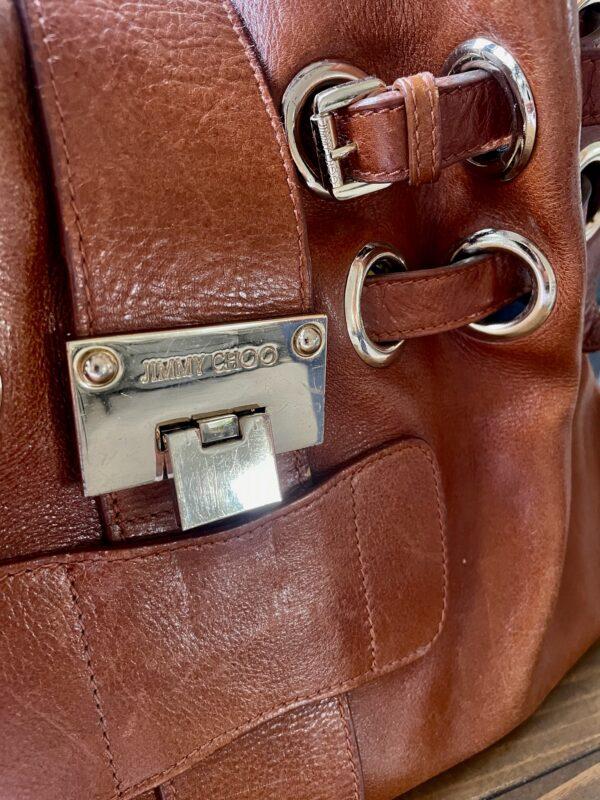 VINTAGE JIMMY CHOO RAMONA LARGE TAN BAG - Image 4
