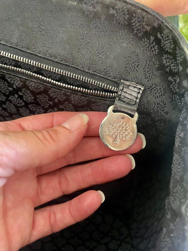 VINTAGE BLACK LEATHER MULBERRY BAG - Image 5