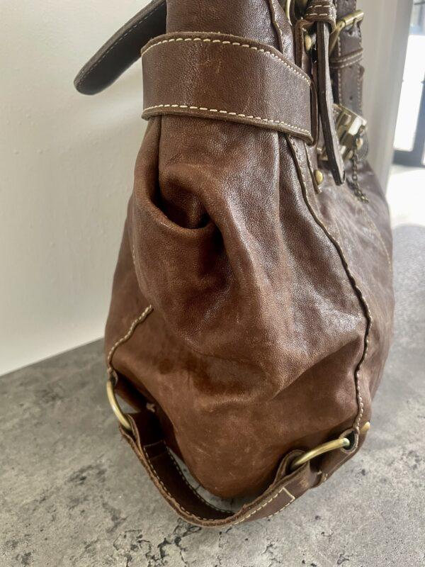 VINTAGE KAREN MILLEN LEATHER BAG - Image 5