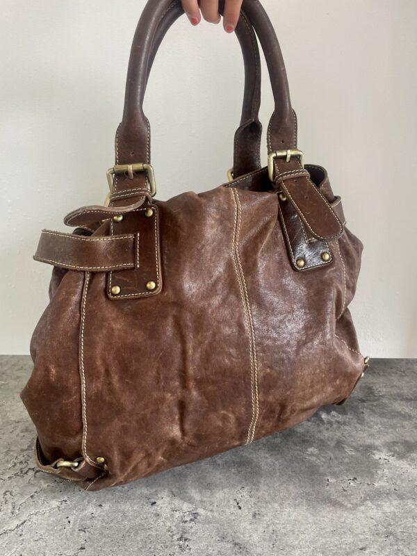 VINTAGE KAREN MILLEN LEATHER BAG - Image 3