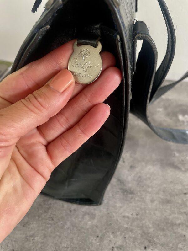 VINTAGE MULBERRY CROC LEATHER BAG - Image 8