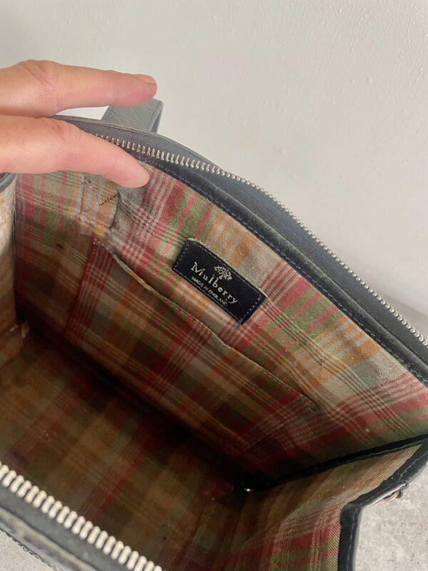 VINTAGE MULBERRY CROC LEATHER BAG - Image 7