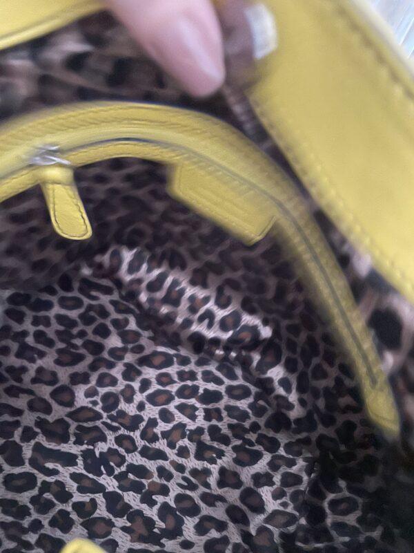 SPECIAL KAREN MILLEN YELLOW LEATHER BAG - Image 6