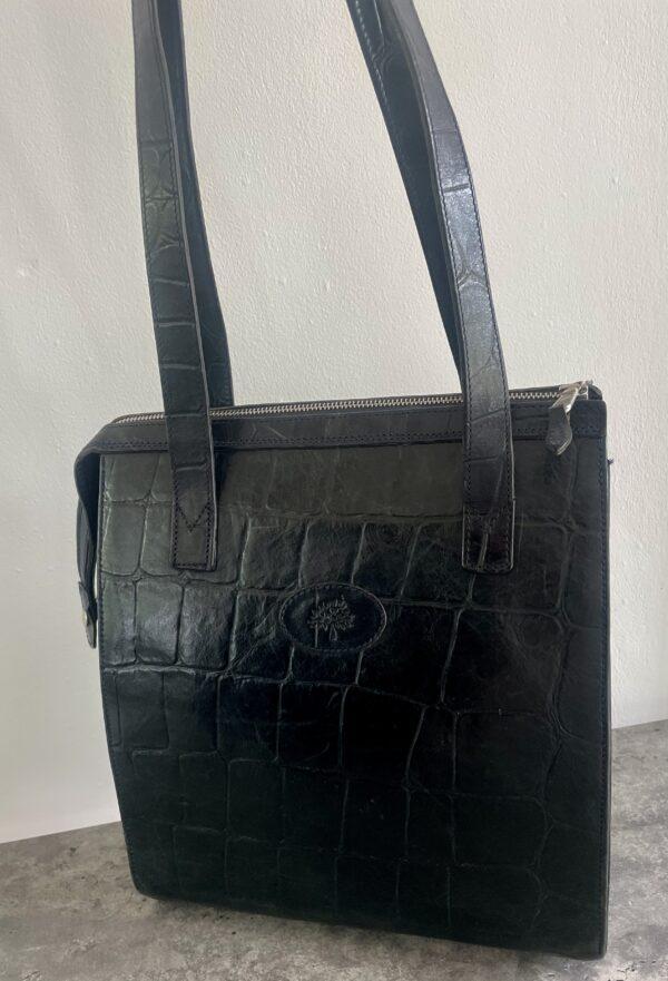 VINTAGE MULBERRY CROC LEATHER BAG