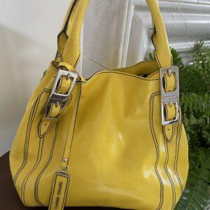 SPECIAL KAREN MILLEN YELLOW LEATHER BAG
