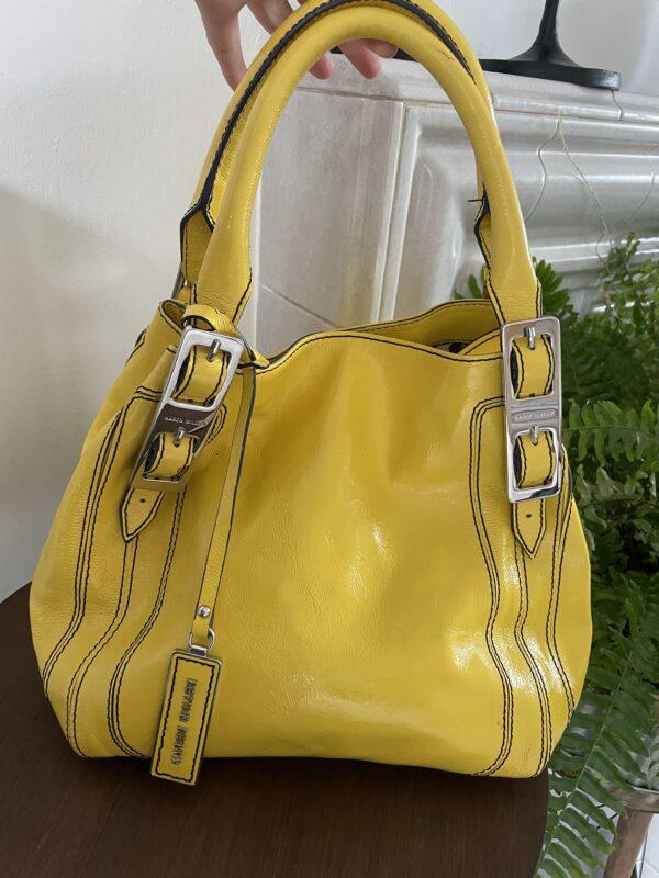 SPECIAL KAREN MILLEN YELLOW LEATHER BAG