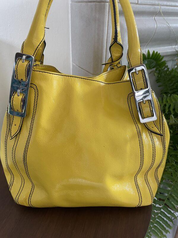 SPECIAL KAREN MILLEN YELLOW LEATHER BAG - Image 4