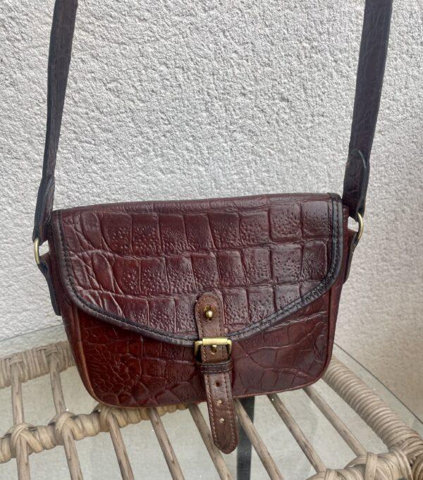 VINTAGE MULBERRY CROC LEATHER CROSSBODY/ SHOULDER BAG - Image 2