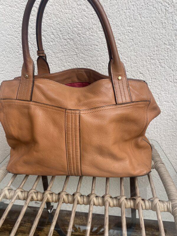 RALPH LAUREN TAN LEATHER HANDBAG - Image 5