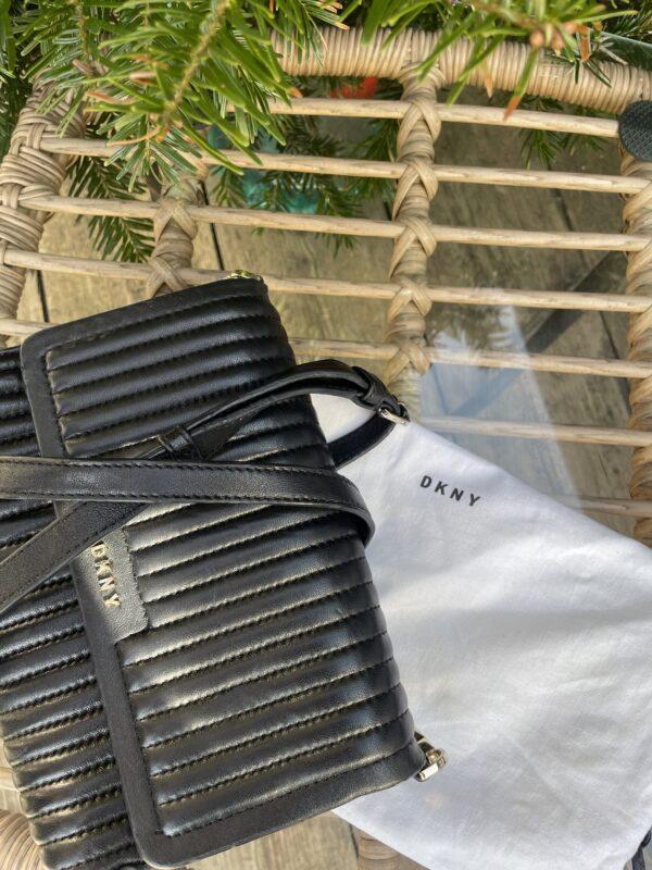 DKNY Black Quilted Leather Gansevoort ( This Bag Is Selling at £120.00 On Other used Sites) - Image 7