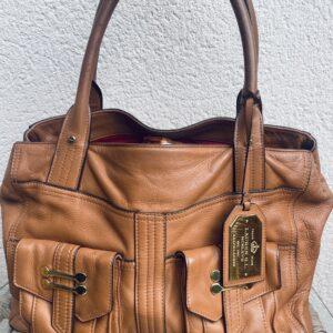RALPH LAUREN TAN LEATHER HANDBAG