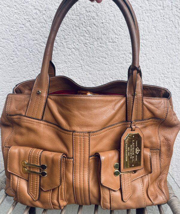 RALPH LAUREN TAN LEATHER HANDBAG