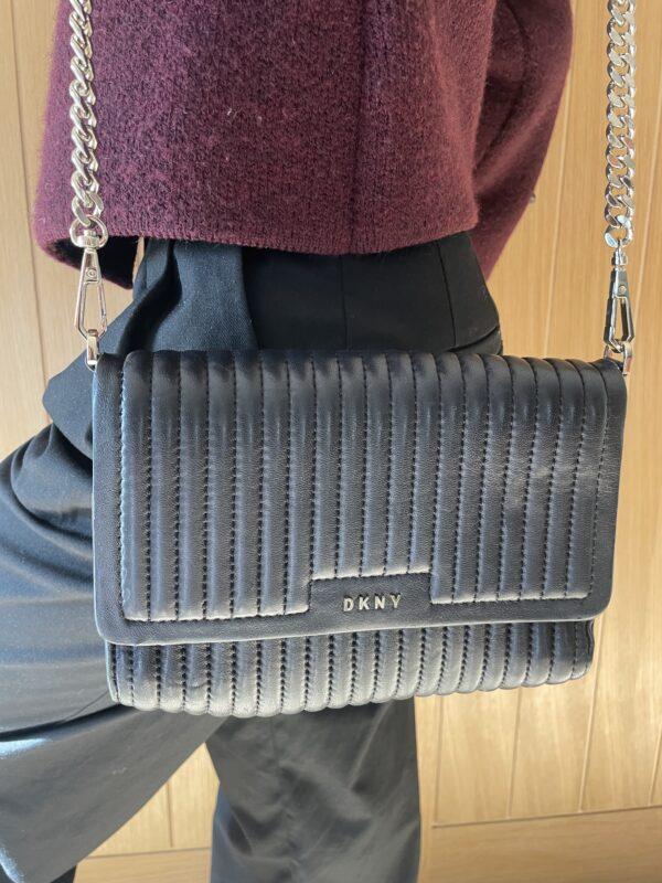DKNY Black Quilted Leather Gansevoort ( This Bag Is Selling at £120.00 On Other used Sites) - Image 5