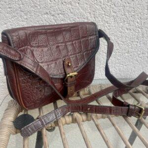 VINTAGE MULBERRY CROC LEATHER CROSSBODY/ SHOULDER BAG