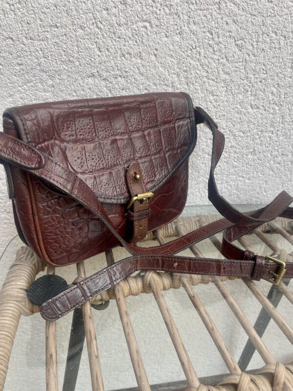 VINTAGE MULBERRY CROC LEATHER CROSSBODY/ SHOULDER BAG