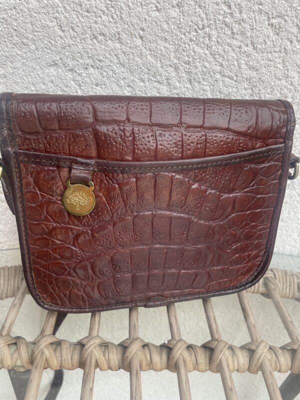 VINTAGE MULBERRY CROC LEATHER CROSSBODY/ SHOULDER BAG - Image 5