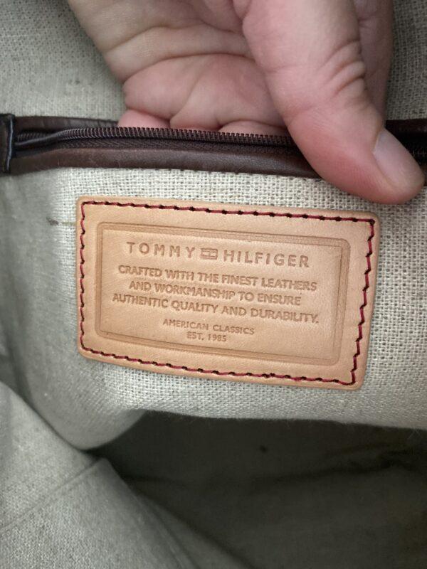 VINTAGE TOMMY HILFIGER LEATHER BAG - Image 8