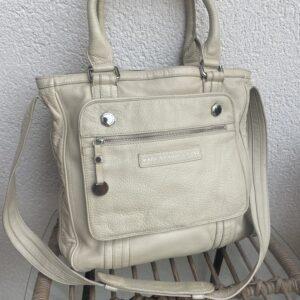 MARC JACOBS LEATHER LARGE BAG - CROSS BODY / OVERNIGHT/ EVERYWHERE 🤍 STONE COLOUR