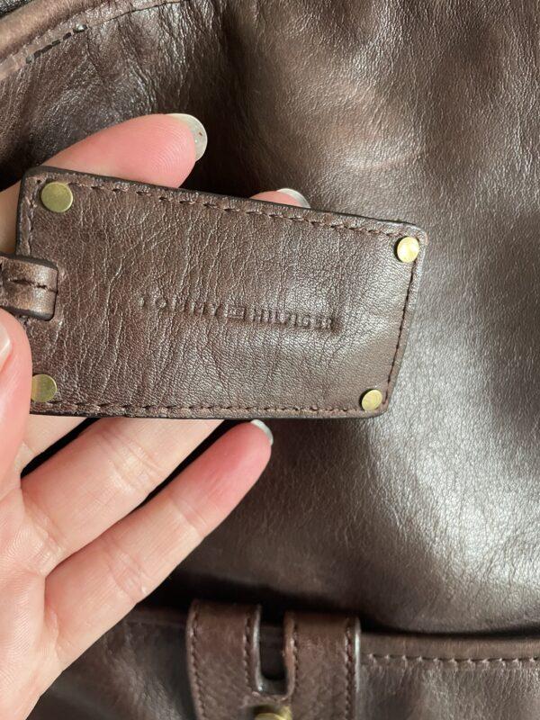 VINTAGE TOMMY HILFIGER LEATHER BAG - Image 4
