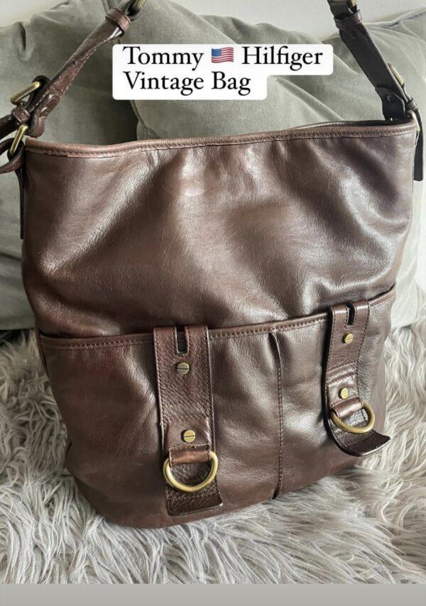 VINTAGE TOMMY HILFIGER LEATHER BAG