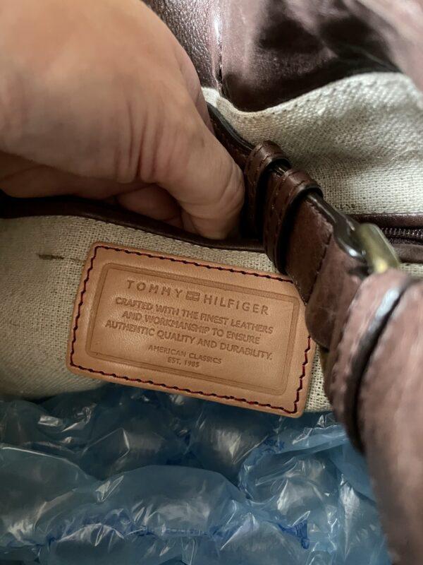 VINTAGE TOMMY HILFIGER LEATHER BAG - Image 3