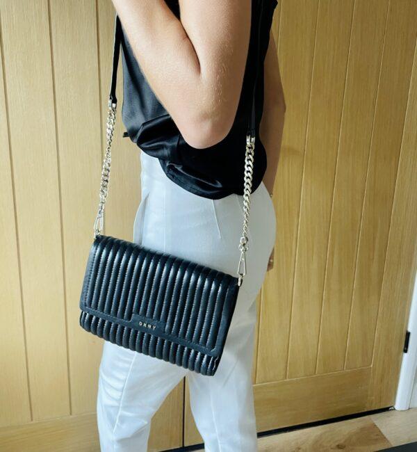 DKNY Black Quilted Leather Gansevoort ( This Bag Is Selling at £120.00 On Other used Sites) - Image 3