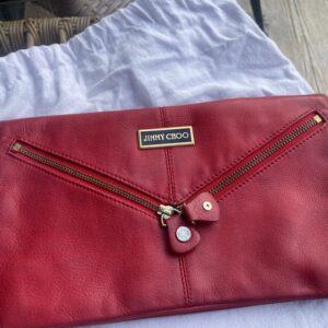 JIMMY CHOO RED CLUTCH
