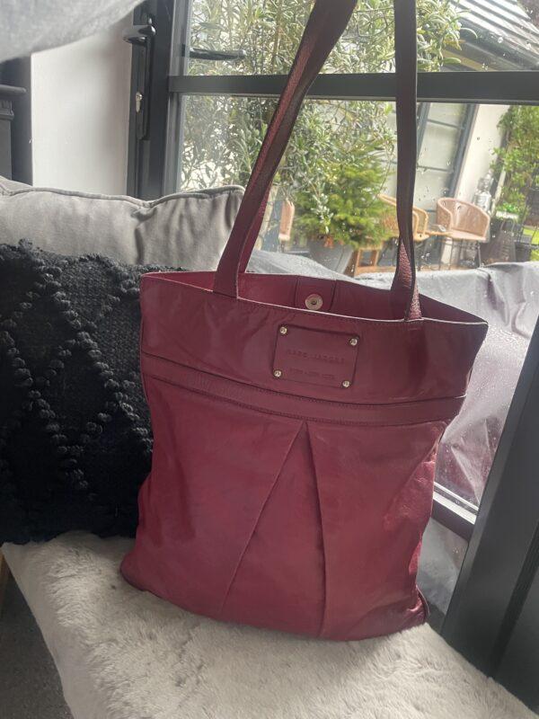 VINTAGE MARC JACOBS DARK CHERRY 🍒 TOTE - SOFT LEATHER - £38.00 - Image 5