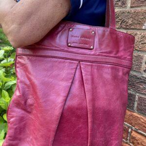 VINTAGE MARC JACOBS DARK CHERRY 🍒 TOTE - SOFT LEATHER - £38.00