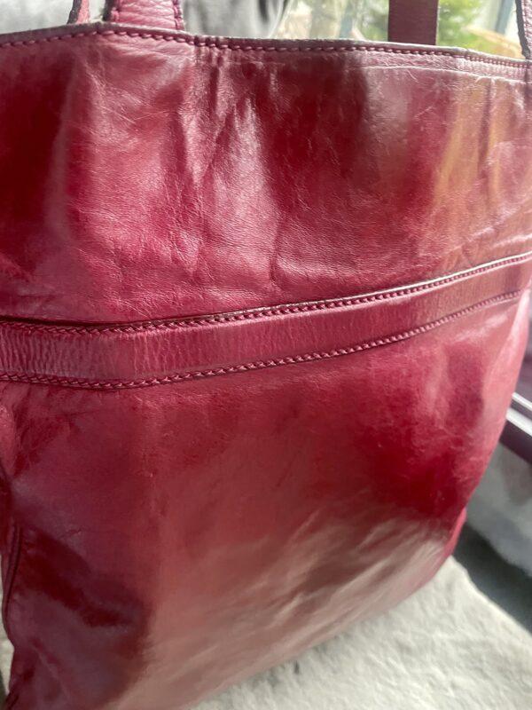 VINTAGE MARC JACOBS DARK CHERRY 🍒 TOTE - SOFT LEATHER - £38.00 - Image 10