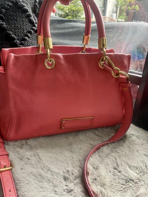 MARC JACOBS STUNNING CORAL LEATHER BAG - PURCHASED SELFRIDGES £355.00 - JUST £60 - Image 6