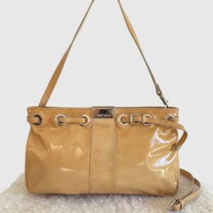 JIMMY CHOO PATENT SHOULDER BAG