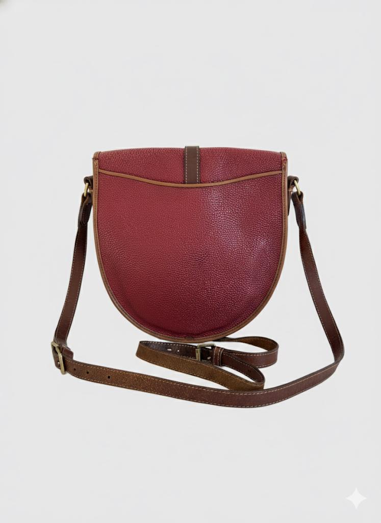 MULBERRY RED SADDLE BAG - Image 3