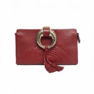 JIMMY CHOO "O" RING CLUTCH