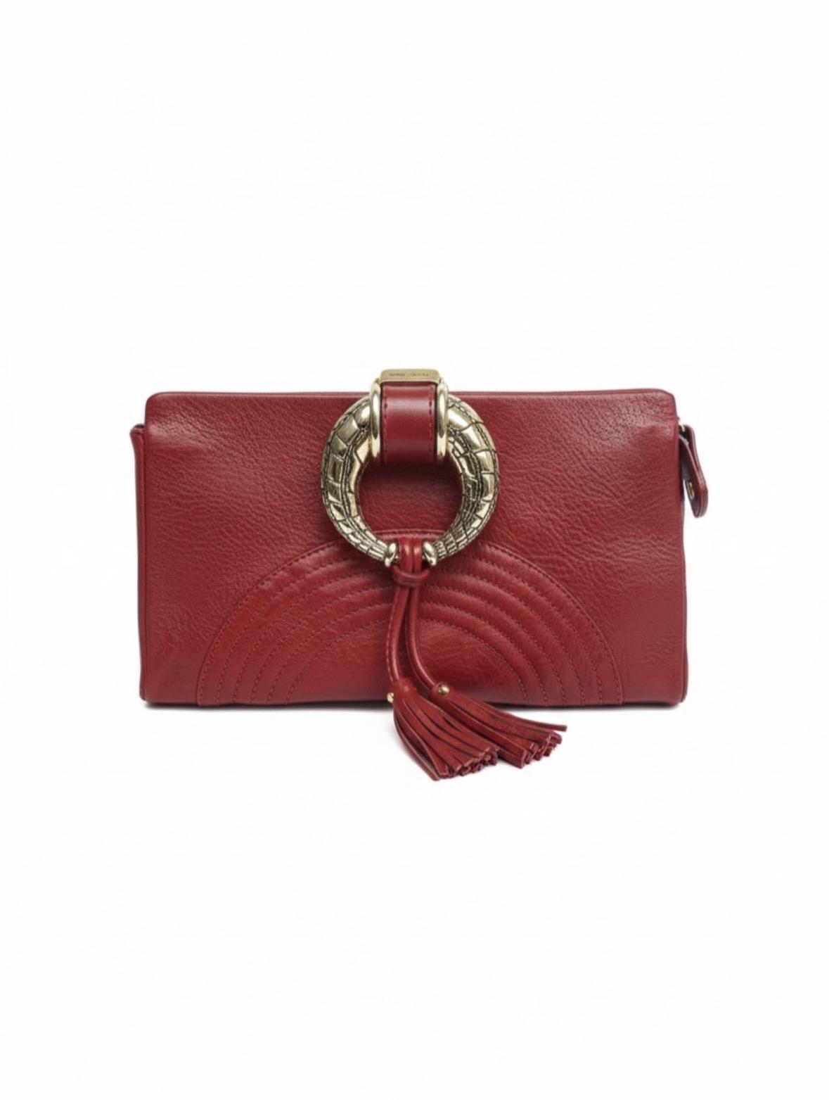 JIMMY CHOO "O" RING CLUTCH