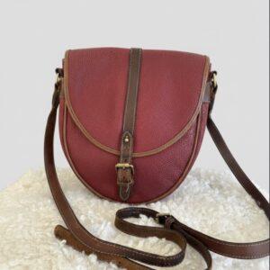 MULBERRY RED SADDLE BAG