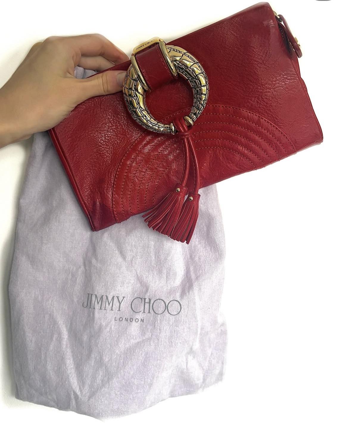JIMMY CHOO "O" RING CLUTCH - Image 5